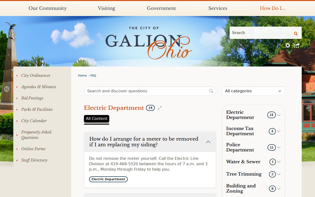 Galion court docket official FAQ citation route to Municipal Court East